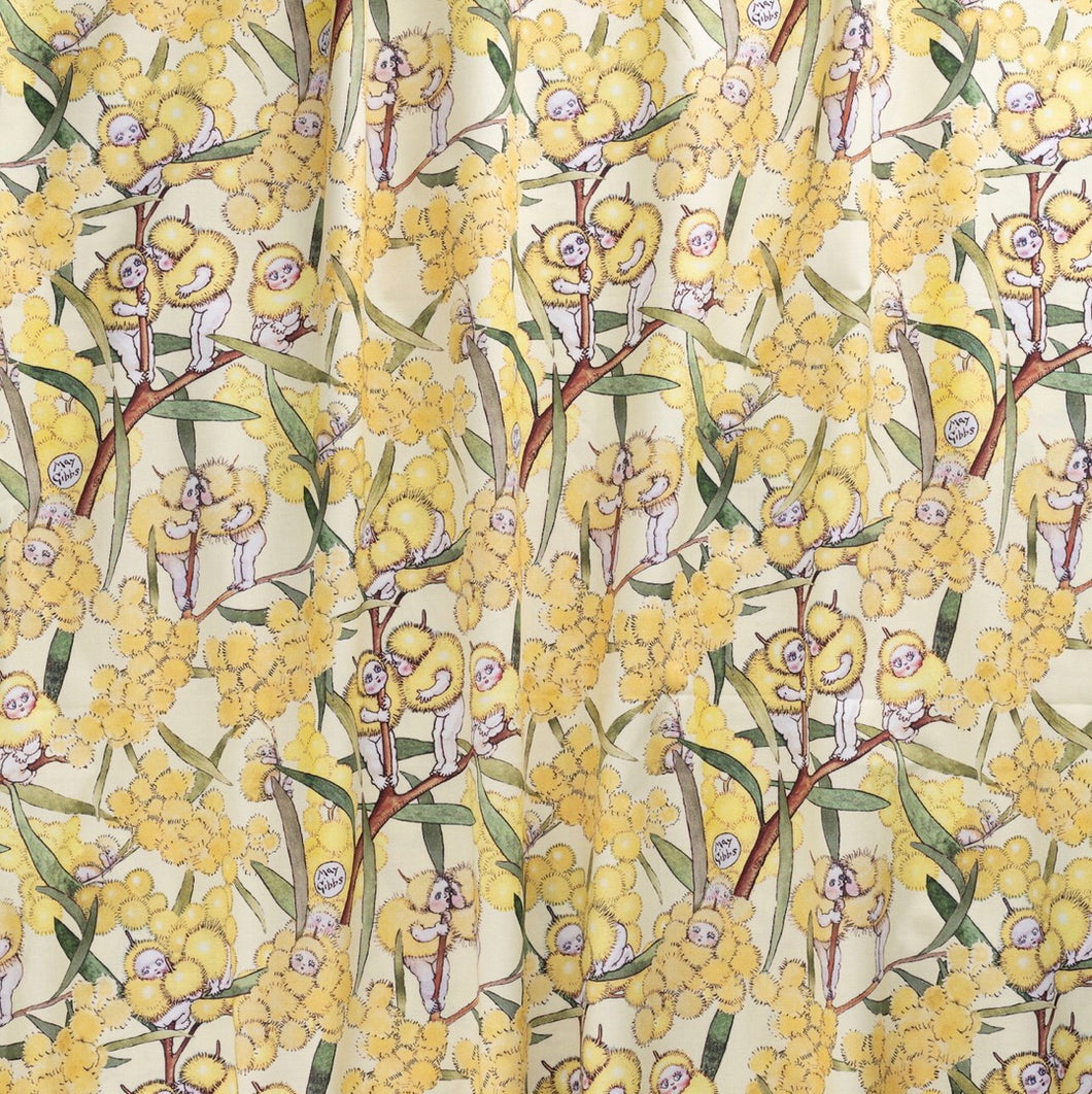 May Gibbs ~ Blossom Babies - Yellow • Mid-Weight Cotton