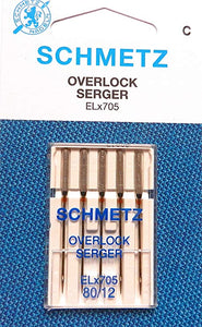 Schmetz Needle - Overlocker Serger 80/12 ELx705